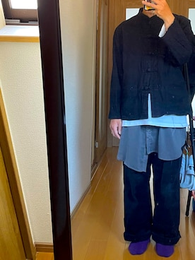 「ワイドシルエット」｜ktさん（メンズ・165cm）の秋コーディネート