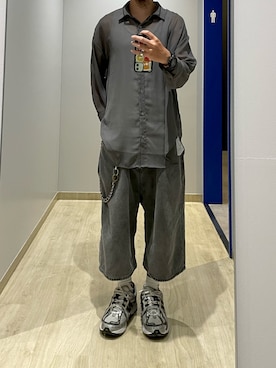 「USEDのアイテム（シャツ/ブラウス）」を使った、ktさん（メンズ・165cm）の夏コーディネート