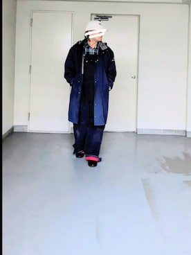 「アイテム（サロペット/オーバーオール）」を使った、kazuhiroさん（メンズ・176cm）の秋コーディネート