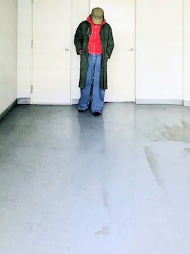 「アイテム（ステンカラーコート）」を使った、kazuhiroさん（メンズ・176cm）の秋コーディネート