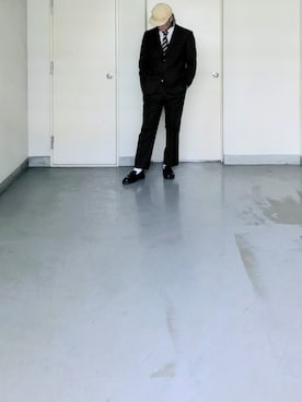 「アイテム（スーツジャケット）」を使った、kazuhiroさん（メンズ・176cm）の秋コーディネート