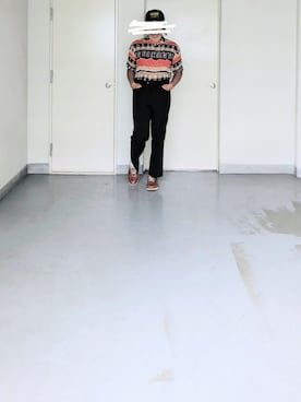 「アイテム（スラックス）」を使った、kazuhiroさん（メンズ・176cm）の夏コーディネート
