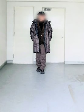 「アイテム（パンツ）」を使った、kazuhiroさん（メンズ・176cm）の冬コーディネート