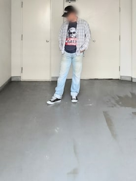 「Levi's（リーバイス）のアイテム（パンツ）」を使った、kazuhiroさん（メンズ・176cm）の夏コーディネート