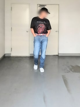 「VANS（バンズ）のアイテム（スニーカー、ホワイト系）」を使った、kazuhiroさん（メンズ・176cm）の夏コーディネート