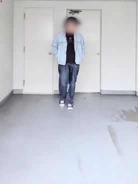 「Wrangler（ラングラー）のアイテム（デニムパンツ、ブルー系）」を使った、kazuhiroさん（メンズ・176cm）の春コーディネート