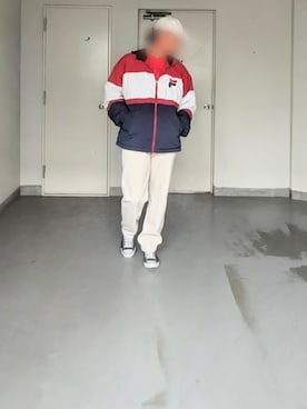 「FILA（フィラ）のアイテム」を使った、kazuhiroさん（メンズ・176cm）の春コーディネート