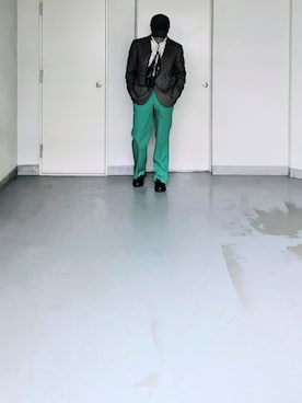 「アイテム（ローファー）」を使った、kazuhiroさん（メンズ・176cm）の秋コーディネート