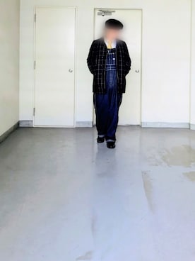 「アイテム（オールインワン・サロペット）」を使った、kazuhiroさん（メンズ・176cm）の冬コーディネート