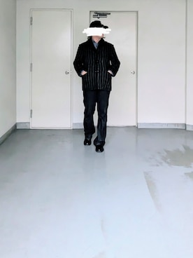 「アイテム（ノーカラージャケット）」を使った、kazuhiroさん（メンズ・176cm）の秋コーディネート