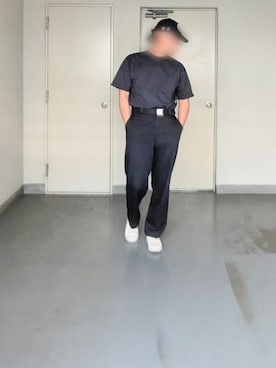 「アイテム（チノパンツ、ブルー系）」を使った、kazuhiroさん（メンズ・176cm）の夏コーディネート