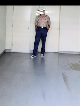 「アイテム（チノパンツ）」を使った、kazuhiroさん（メンズ・176cm）の夏コーディネート