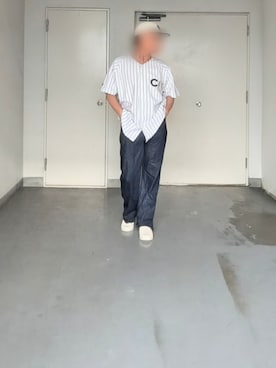 「VANS（バンズ）のアイテム（スニーカー、ホワイト系）」を使った、kazuhiroさん（メンズ・176cm）の夏コーディネート