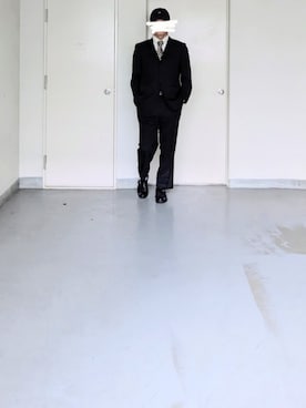 「アイテム（スーツジャケット）」を使った、kazuhiroさん（メンズ・176cm）の秋コーディネート