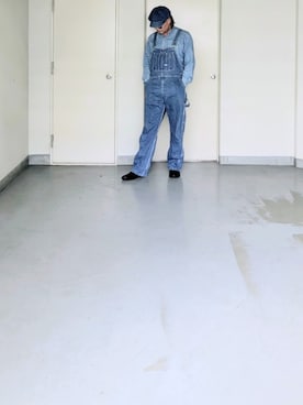 「アイテム（サロペット/オーバーオール）」を使った、kazuhiroさん（メンズ・176cm）の秋コーディネート