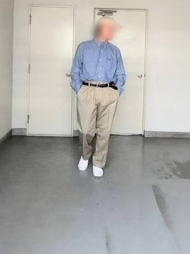 「CHAPS（チャップス）のアイテム（トップス）」を使った、kazuhiroさん（メンズ・176cm）の夏コーディネート