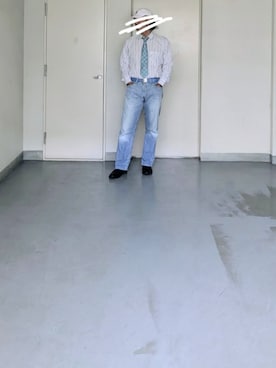 「REPLAY（リプレイ）のアイテム（ドレスシューズ）」を使った、kazuhiroさん（メンズ・176cm）の夏コーディネート