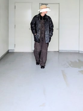 「アイテム（サロペット/オーバーオール）」を使った、kazuhiroさん（メンズ・176cm）の秋コーディネート
