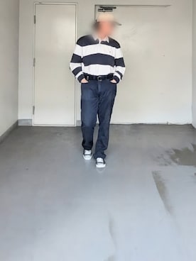 「アイテム（チノパンツ）」を使った、kazuhiroさん（メンズ・176cm）の夏コーディネート