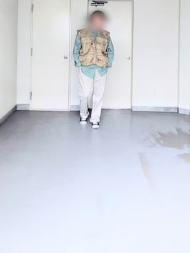 「CONVERSE（コンバース）のアイテム（スニーカー、ブラック系）」を使った、kazuhiroさん（メンズ・176cm）の春コーディネート