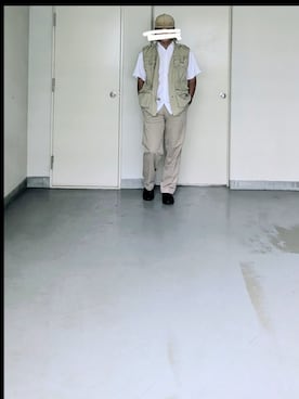 「アイテム（ベスト）」を使った、kazuhiroさん（メンズ・176cm）の秋コーディネート