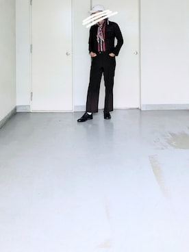 「アイテム（スラックス）」を使った、kazuhiroさん（メンズ・176cm）の夏コーディネート
