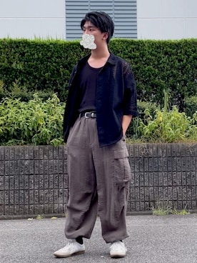 「CASPER JOHN（キャスパージョン）のアイテム」を使った、 shou.moneさん（骨格ウェーブ・メンズ・175cm）の夏コーディネート