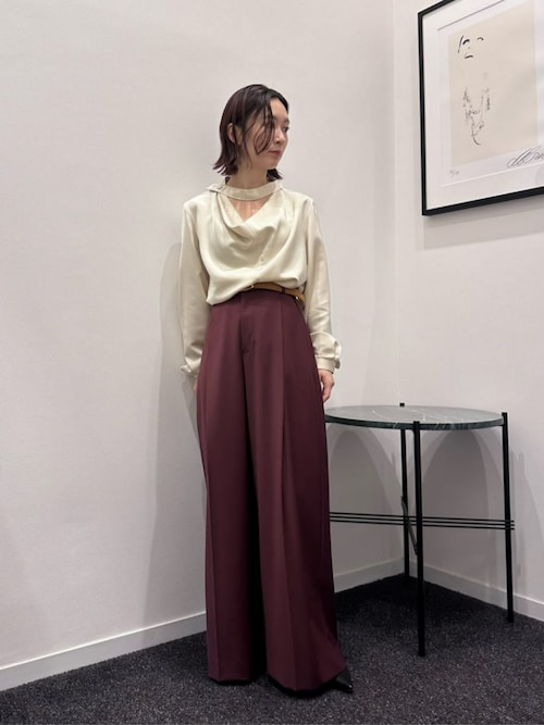 COLUMN / ベーシックタックワイドパンツ＜PERMANENT＞