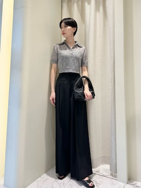 「COLUMN（コラム）のアイテム」を使った、ESTNATIONさん（レディース・166cm）の夏コーディネート