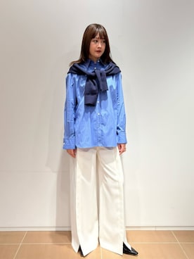 「COLUMN（コラム）のアイテム」を使った、ESTNATIONさん（レディース・163cm）の夏コーディネート