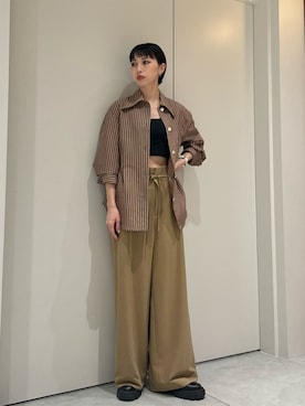 「COLUMN（コラム）のアイテム」を使った、ESTNATIONさん（レディース・166cm）の夏コーディネート