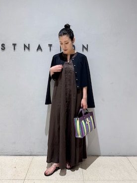 ESTNATIONさん（レディース・157cm）の夏コーディネート