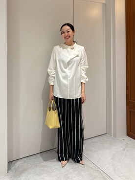 「COLUMN（コラム）のアイテム」を使った、ESTNATIONさん（レディース・169cm）の夏コーディネート