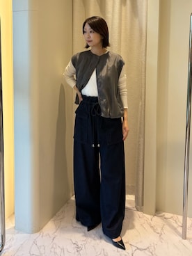 「COLUMN（コラム）のアイテム」を使った、ESTNATIONさん（レディース・165cm）の夏コーディネート