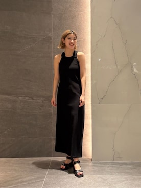 「COLUMN（コラム）のアイテム」を使った、ESTNATIONさん（レディース・161cm）の夏コーディネート