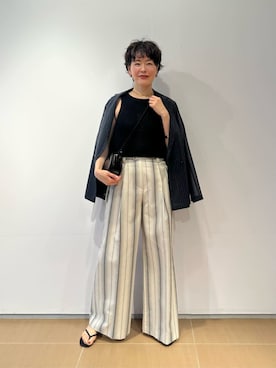 「COLUMN（コラム）のアイテム」を使った、ESTNATIONさん（レディース・166cm）の夏コーディネート