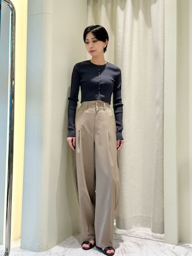 「COLUMN（コラム）のアイテム」を使った、ESTNATIONさん（レディース・166cm）の夏コーディネート