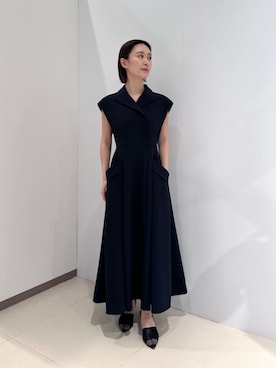 「COLUMN（コラム）のアイテム」を使った、ESTNATIONさん（レディース・155cm）の夏コーディネート