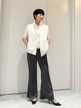 「COLUMN（コラム）のアイテム」を使った、ESTNATIONさん（レディース・165cm）の夏コーディネート