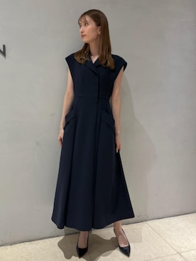 「COLUMN（コラム）のアイテム」を使った、ESTNATIONさん（レディース・163cm）の夏コーディネート