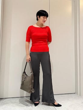 「COLUMN（コラム）のアイテム」を使った、ESTNATIONさん（レディース・165cm）の夏コーディネート