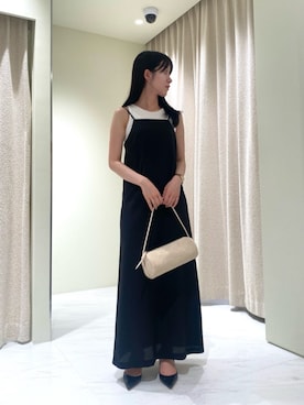 「COLUMN（コラム）のアイテム」を使った、ESTNATIONさん（レディース・160cm）の夏コーディネート