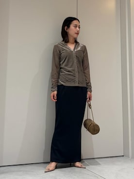 「＆MyuQ（アンドミューク）のアイテム」を使った、ESTNATIONさん（レディース・154cm）の夏コーディネート