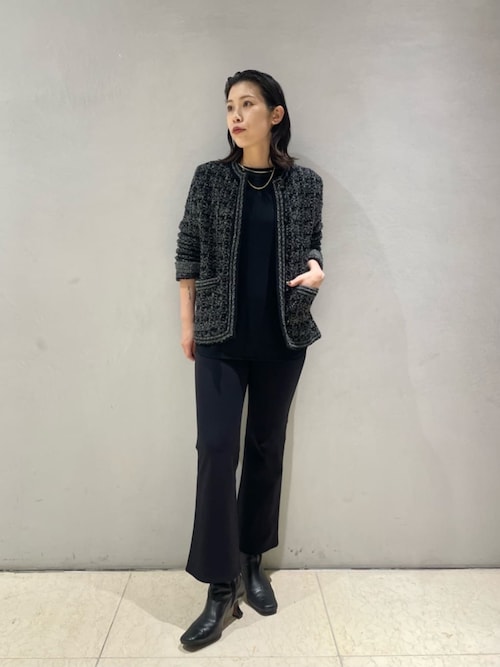 COLUMN（コラム） パンツ COLUMN / ストレッチフレアパンツ レディース