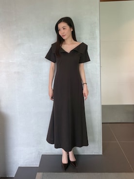 「COLUMN（コラム）のアイテム」を使った、ESTNATIONさん（レディース・163cm）の夏コーディネート