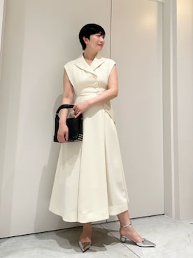 「COLUMN（コラム）のアイテム」を使った、ESTNATIONさん（レディース・165cm）の夏コーディネート