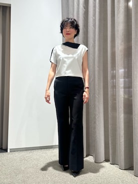 「COLUMN（コラム）のアイテム」を使った、ESTNATIONさん（レディース・166cm）の夏コーディネート