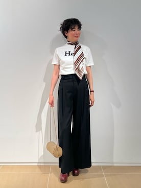 「＆MyuQ（アンドミューク）のアイテム」を使った、ESTNATIONさん（レディース・166cm）の夏コーディネート
