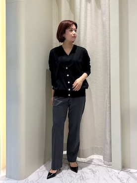 「COLUMN（コラム）のアイテム」を使った、ESTNATIONさん（レディース・156cm）の夏コーディネート