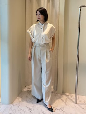「COLUMN（コラム）のアイテム」を使った、ESTNATIONさん（レディース・165cm）の夏コーディネート